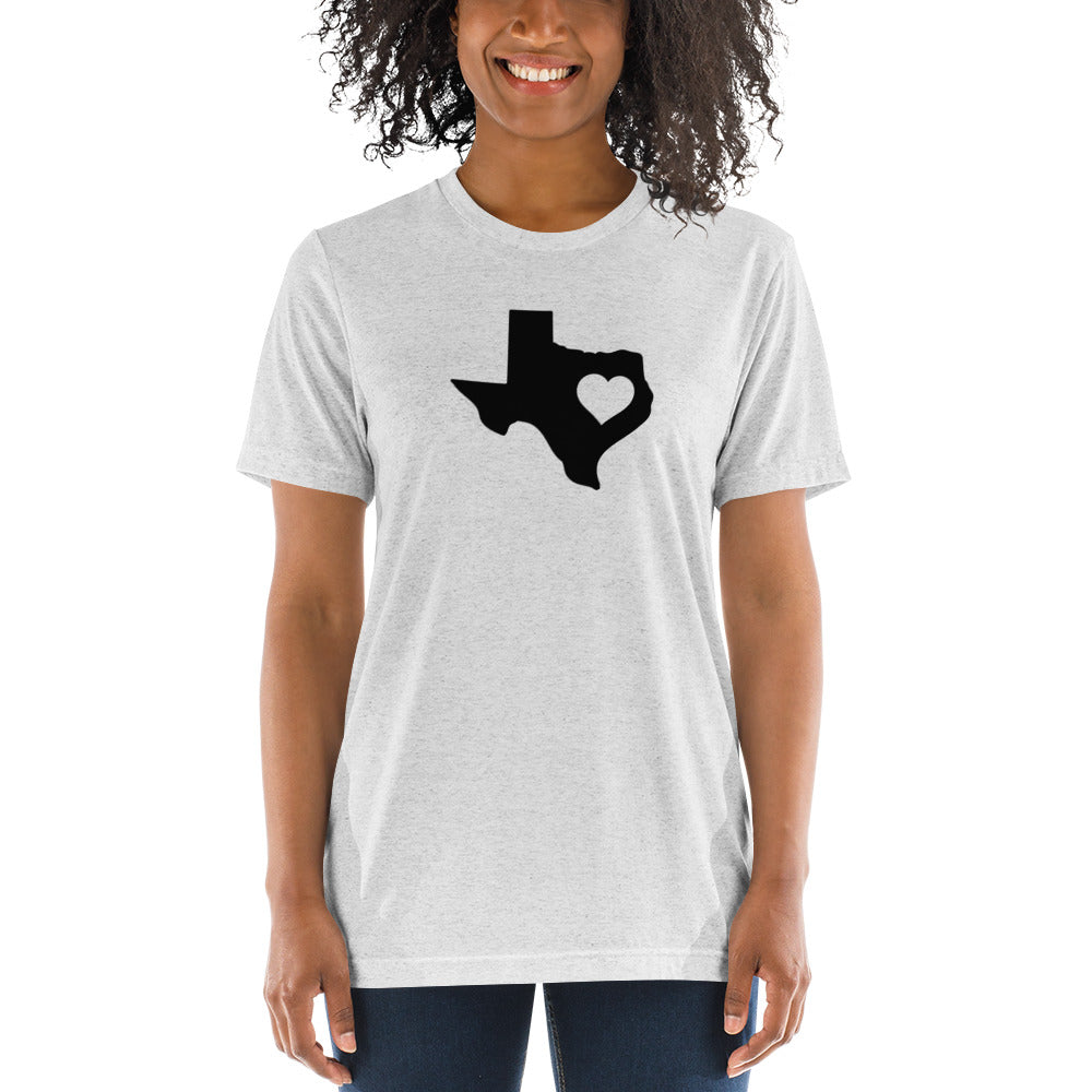 Texas State Heart Short Sleeve T-Shirt