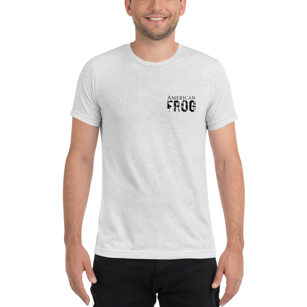 American Frog in White Fleck Short Sleeve T-Shirt