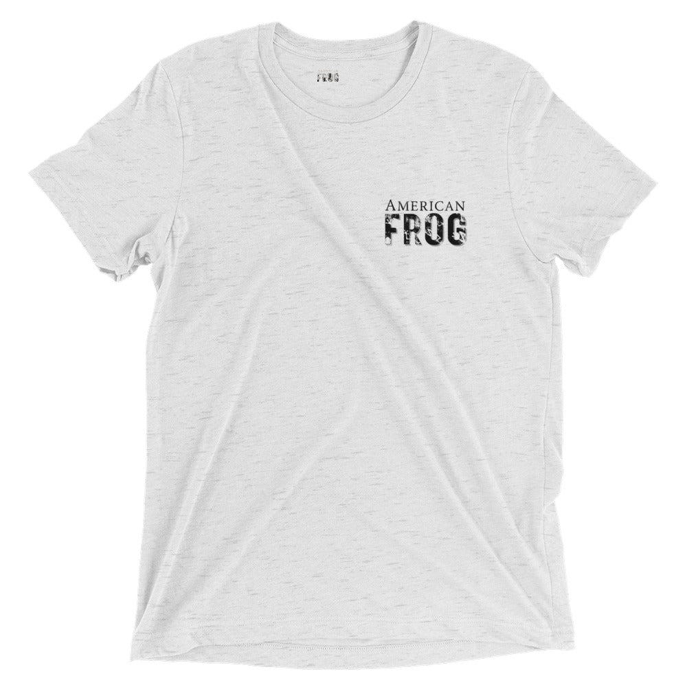 American Frog in White Fleck Short Sleeve T-Shirt