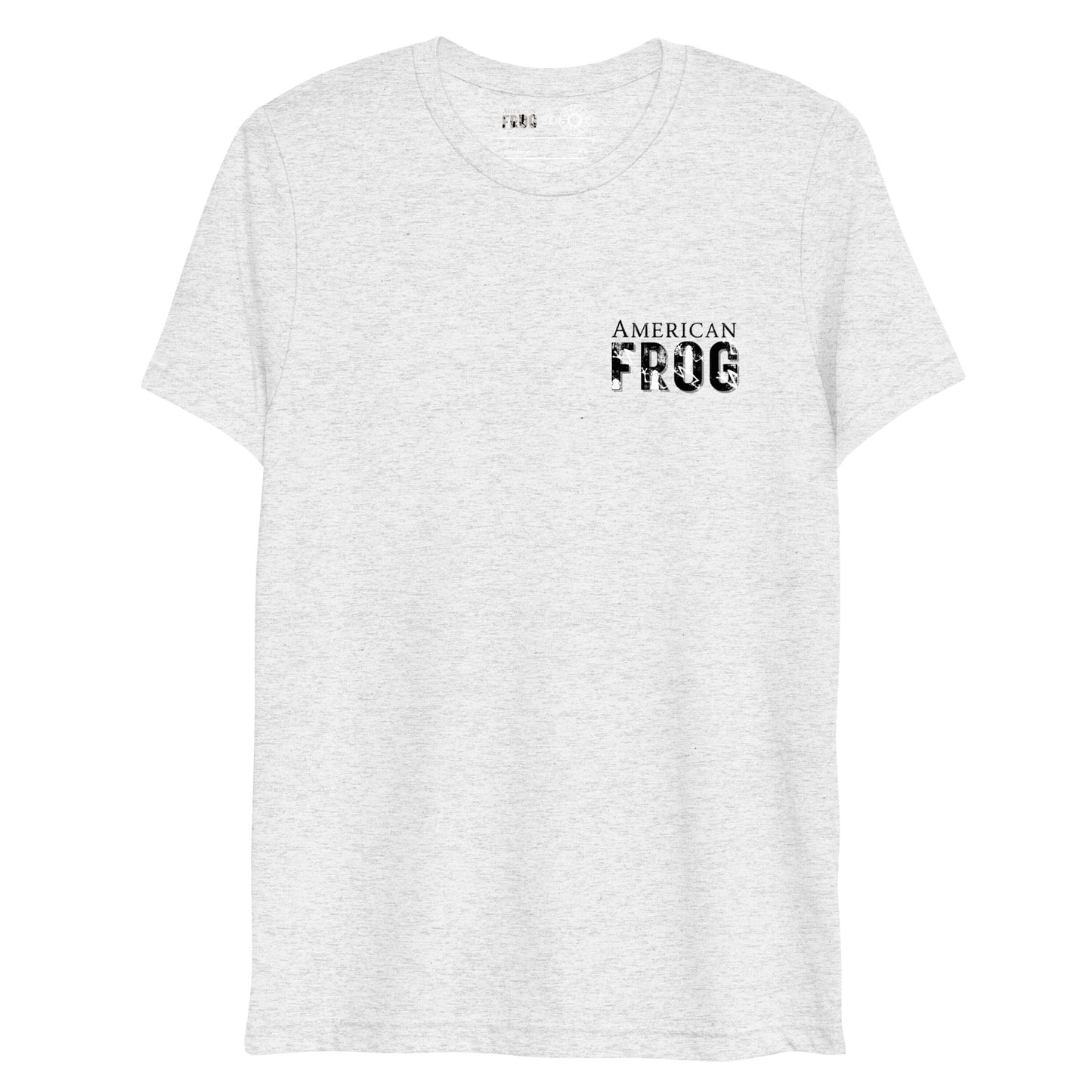 American Frog in White Fleck Short Sleeve T-Shirt