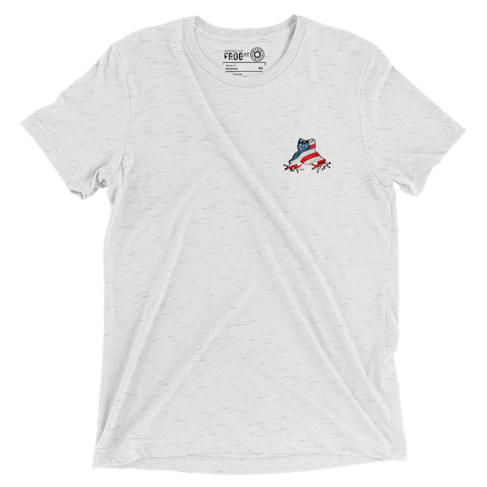 American Frog in White Fleck Short Sleeve T-Shirt