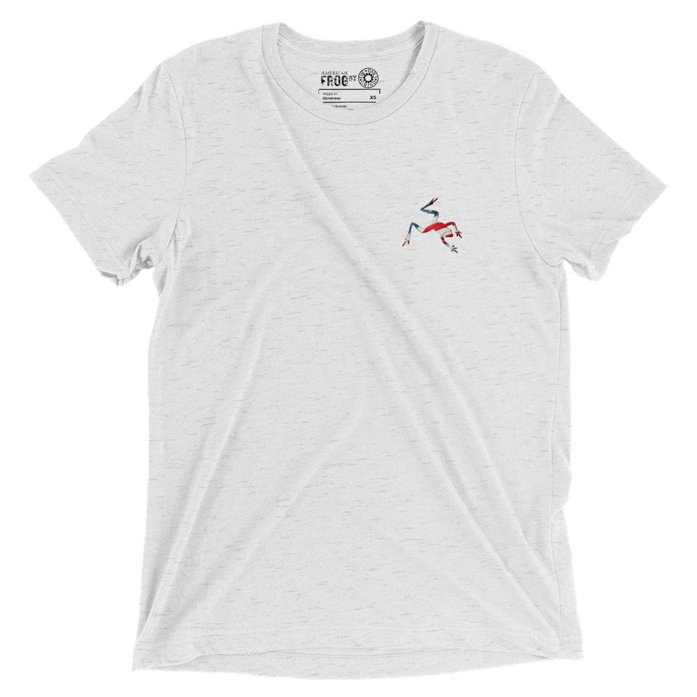 American Frog in White Fleck Short Sleeve T-Shirt