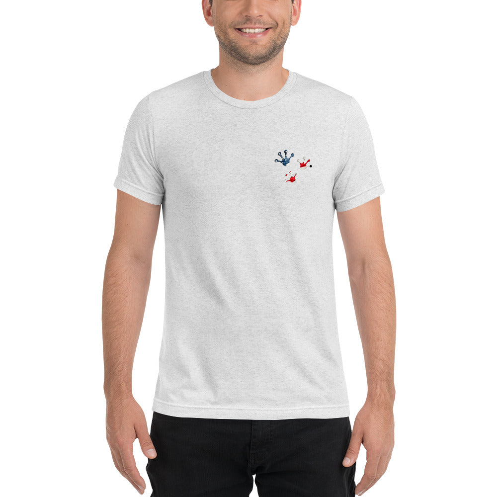 American Frog in White Fleck Short Sleeve T-Shirt