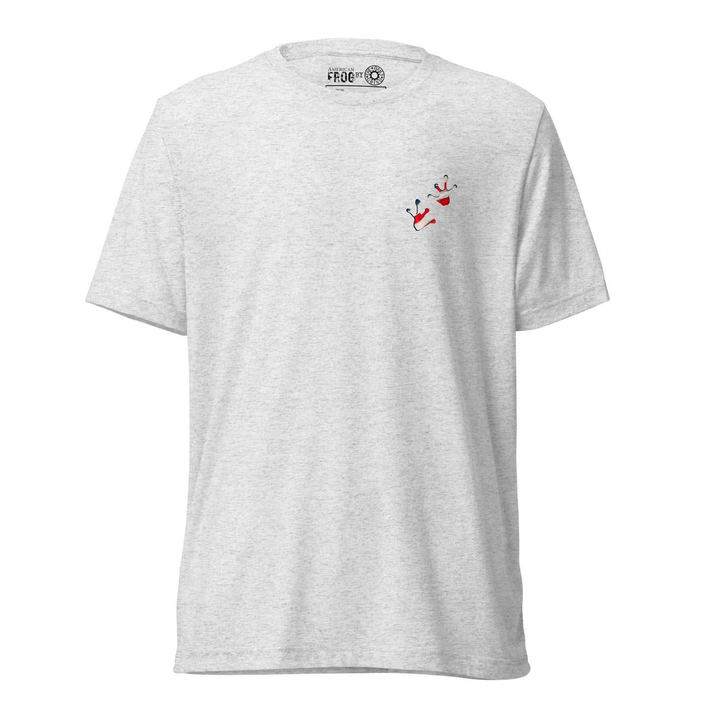 American Frog in White Fleck Short Sleeve T-Shirt