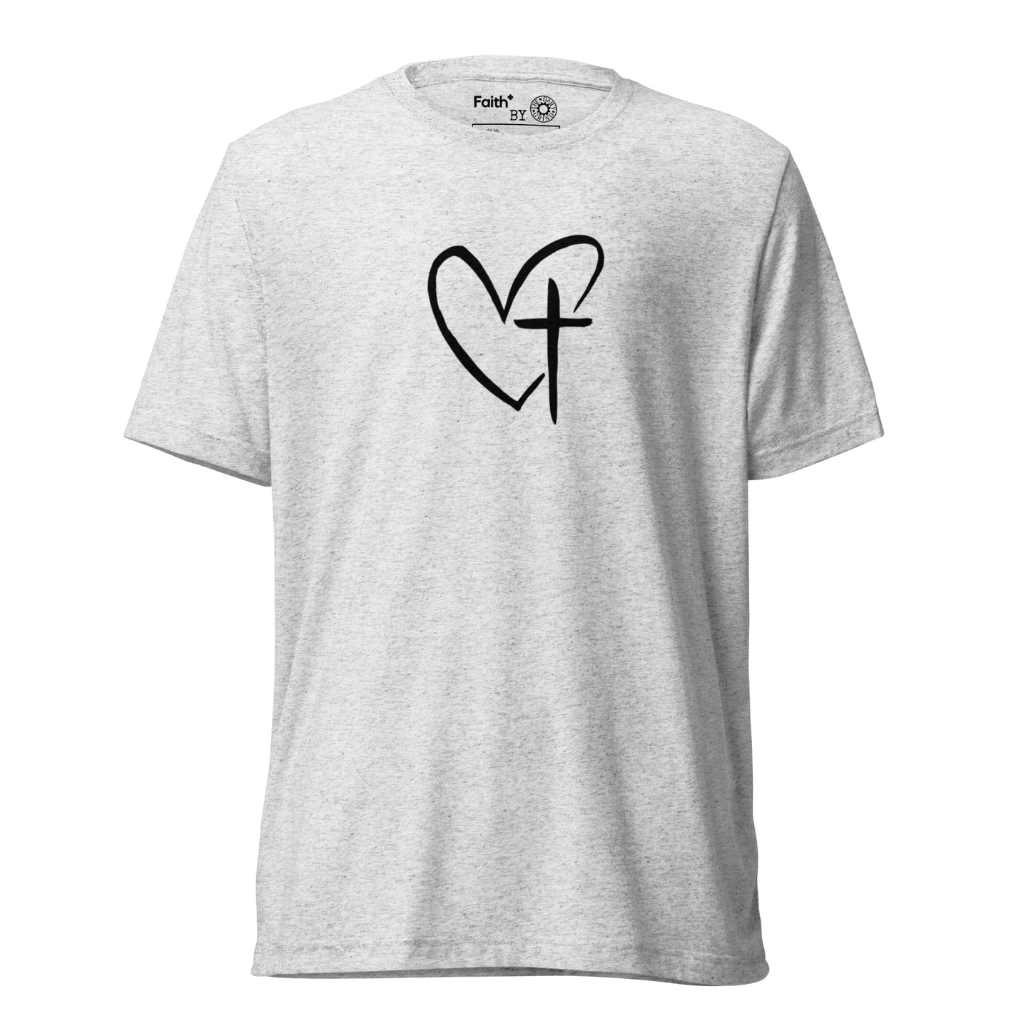 Heart w/ Cross Short Sleeve T-Shirt