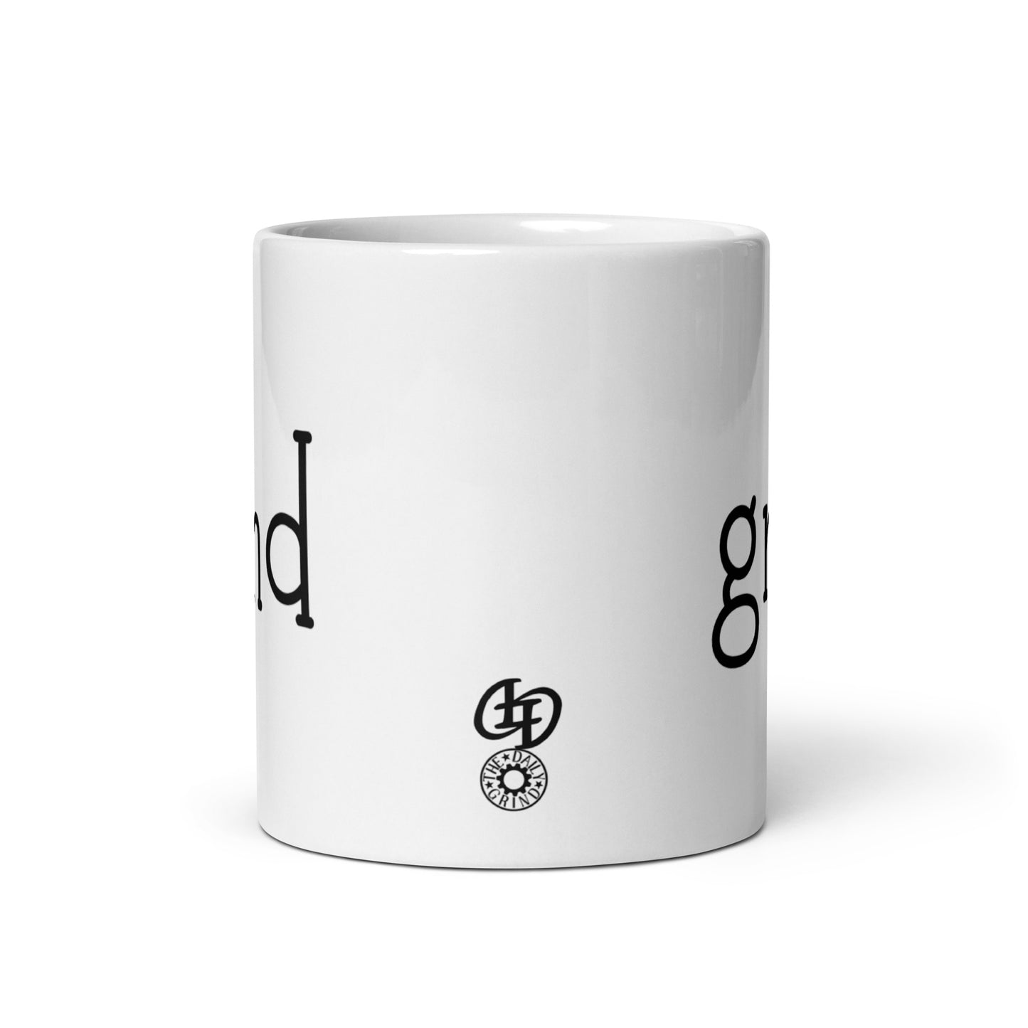 Grind White Glossy Mug