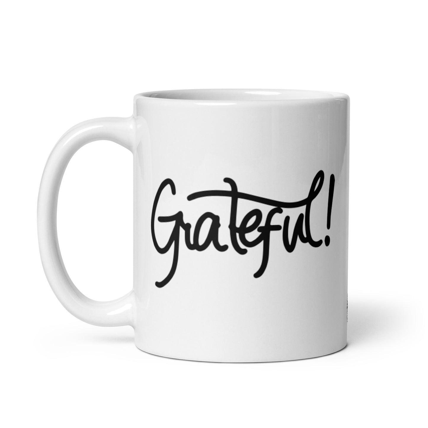 Grateful White Glossy Mug