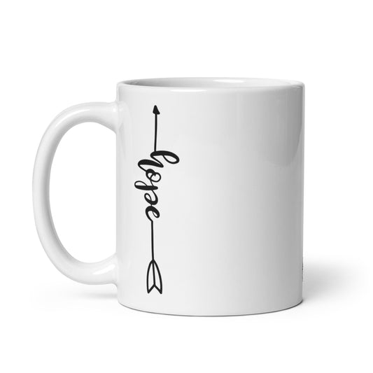 Hope White Glossy Mug