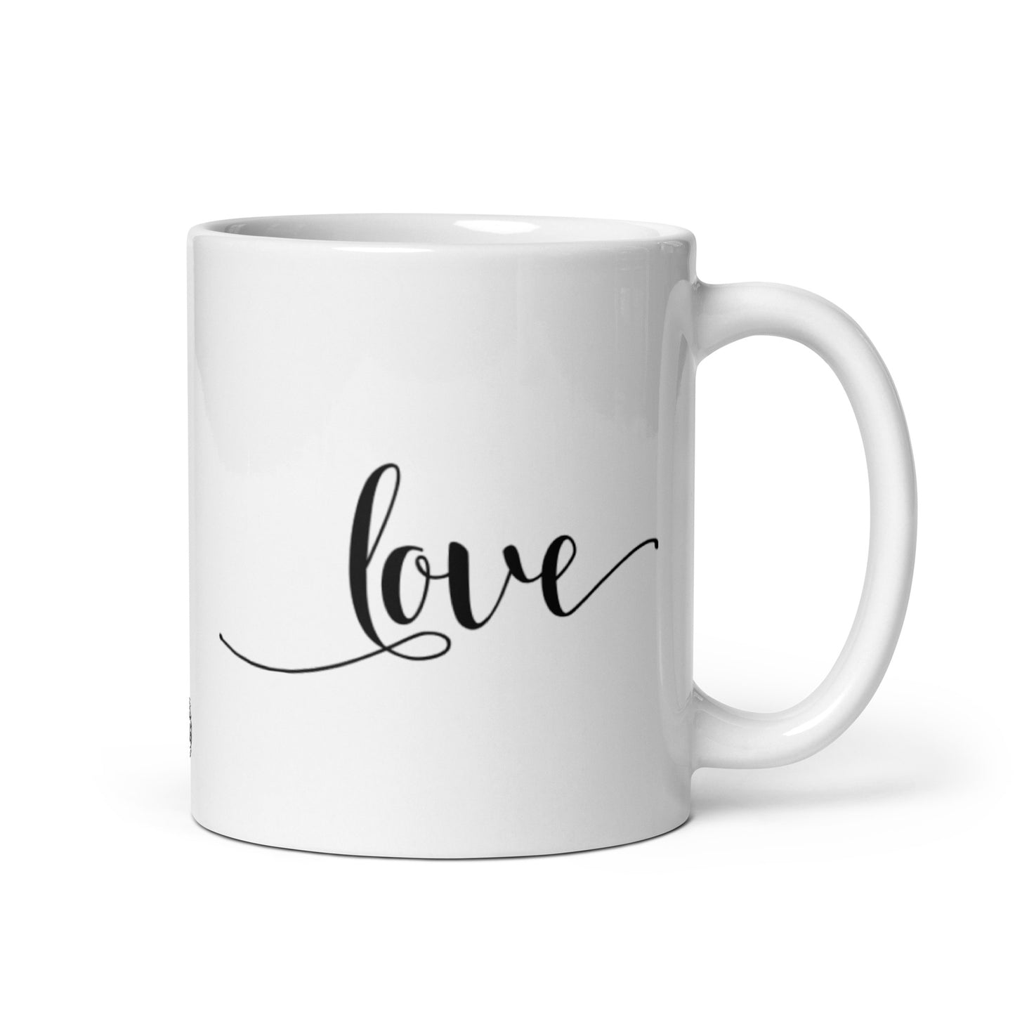 Love White Glossy Mug