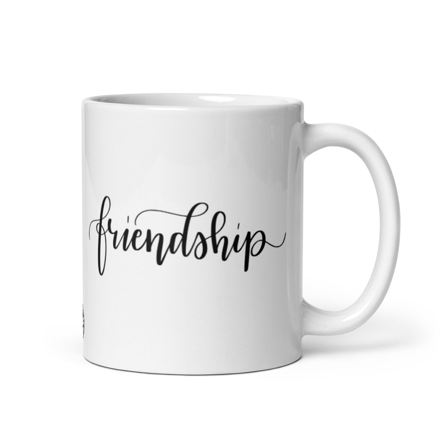 Friendship White Glossy Mug