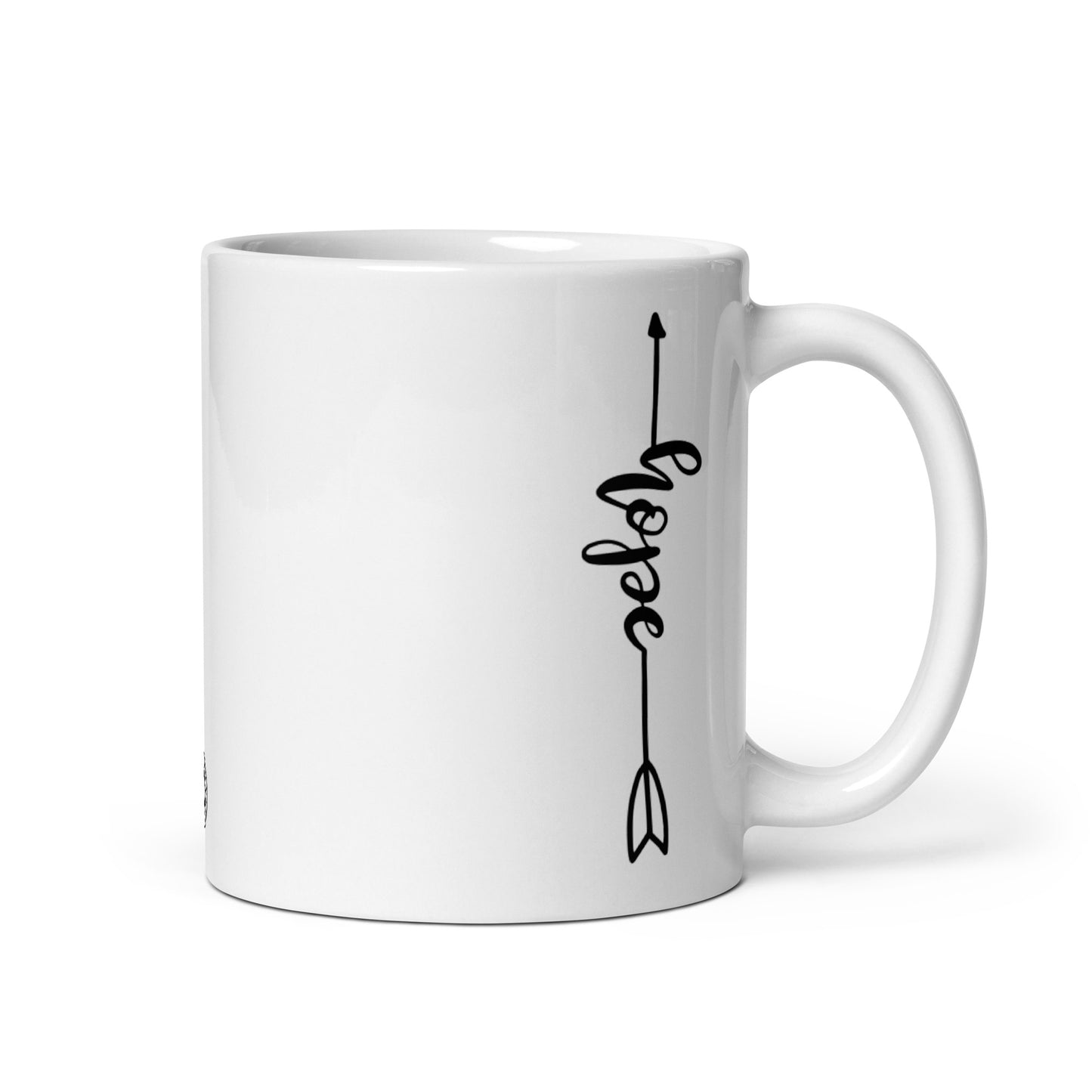 Hope White Glossy Mug