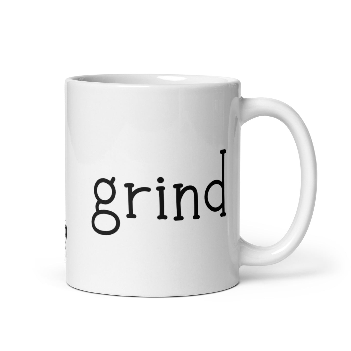 Grind White Glossy Mug