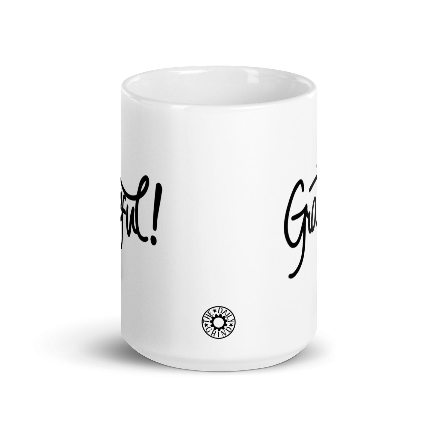 Grateful White Glossy Mug