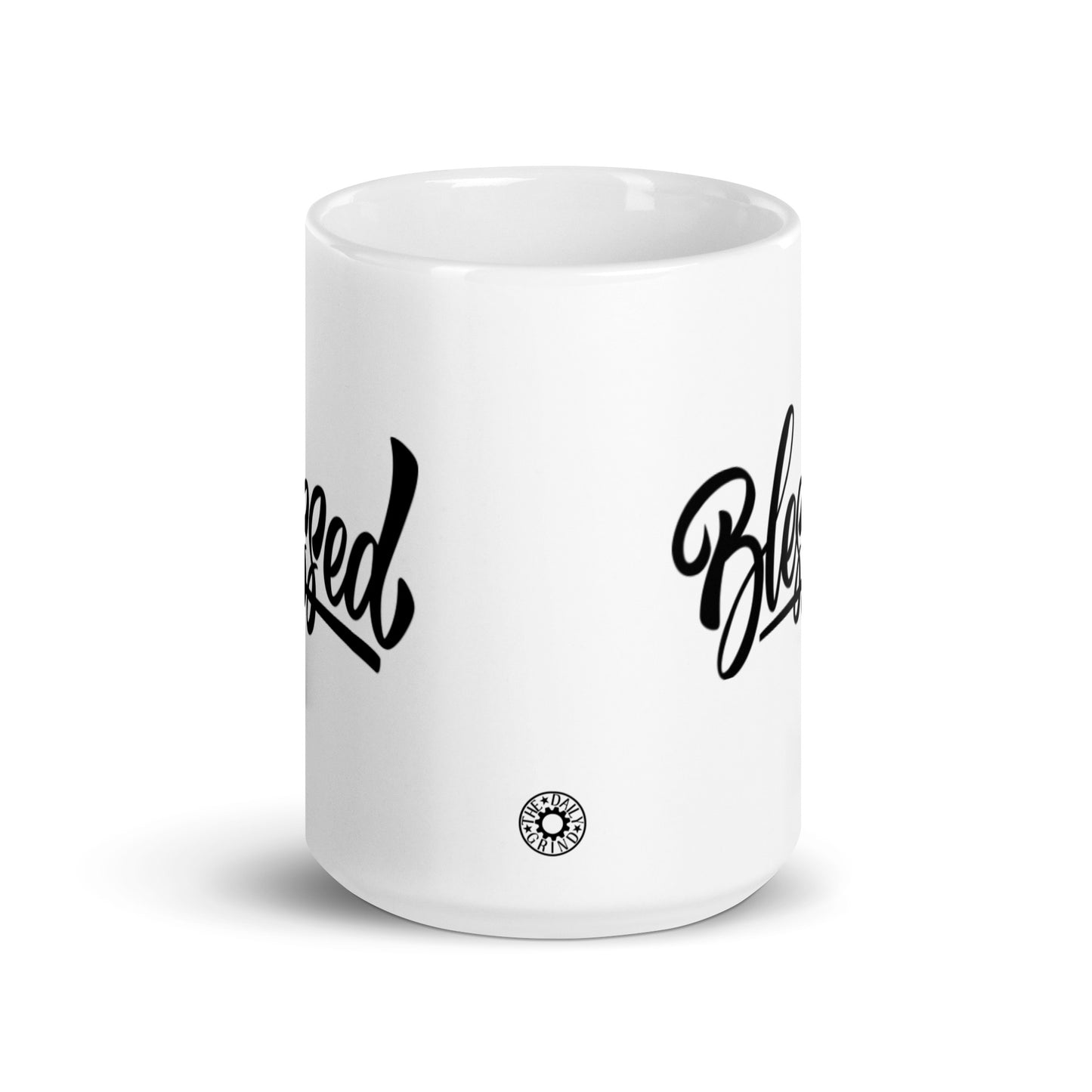 Blessed White Glossy Mug