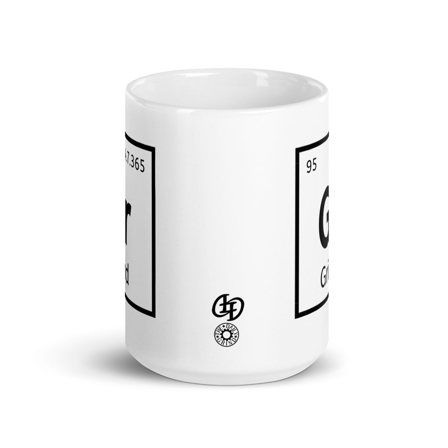 Grind Periodic Element White Glossy Mug