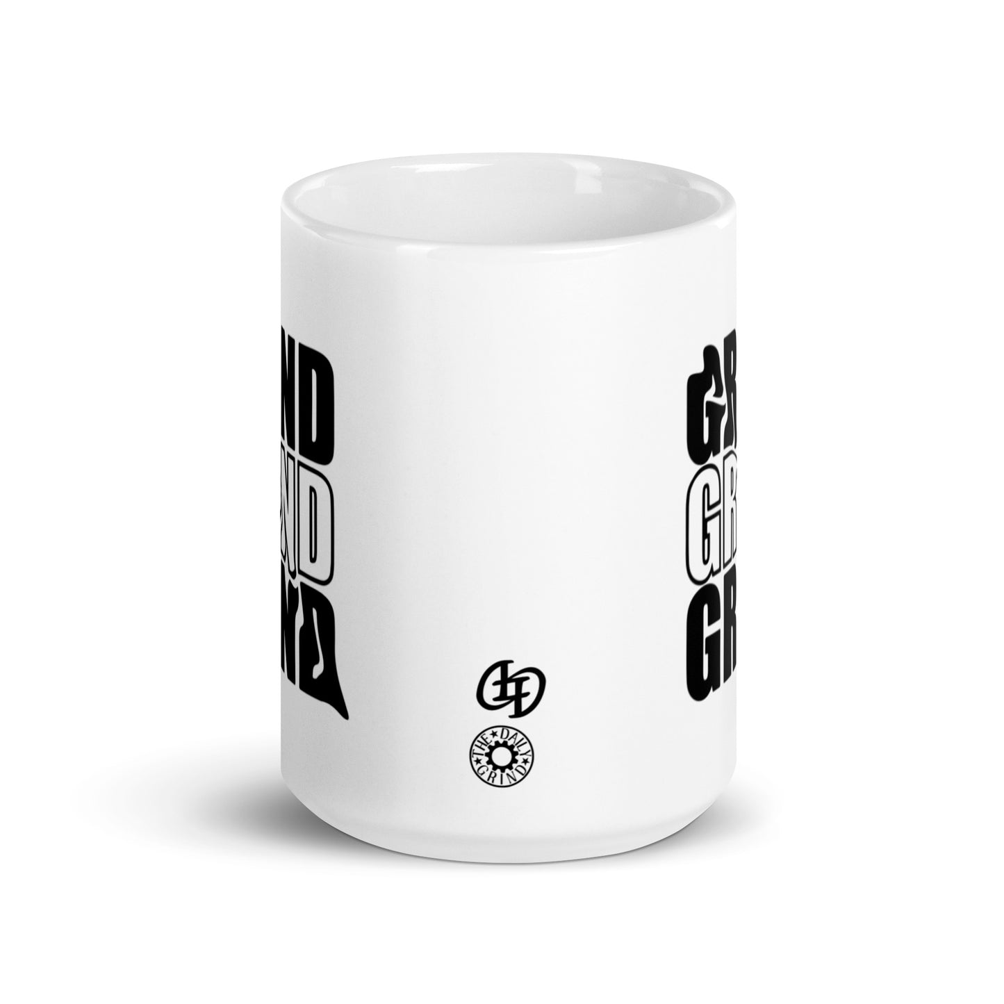 Grind Grind Grind White Glossy Mug