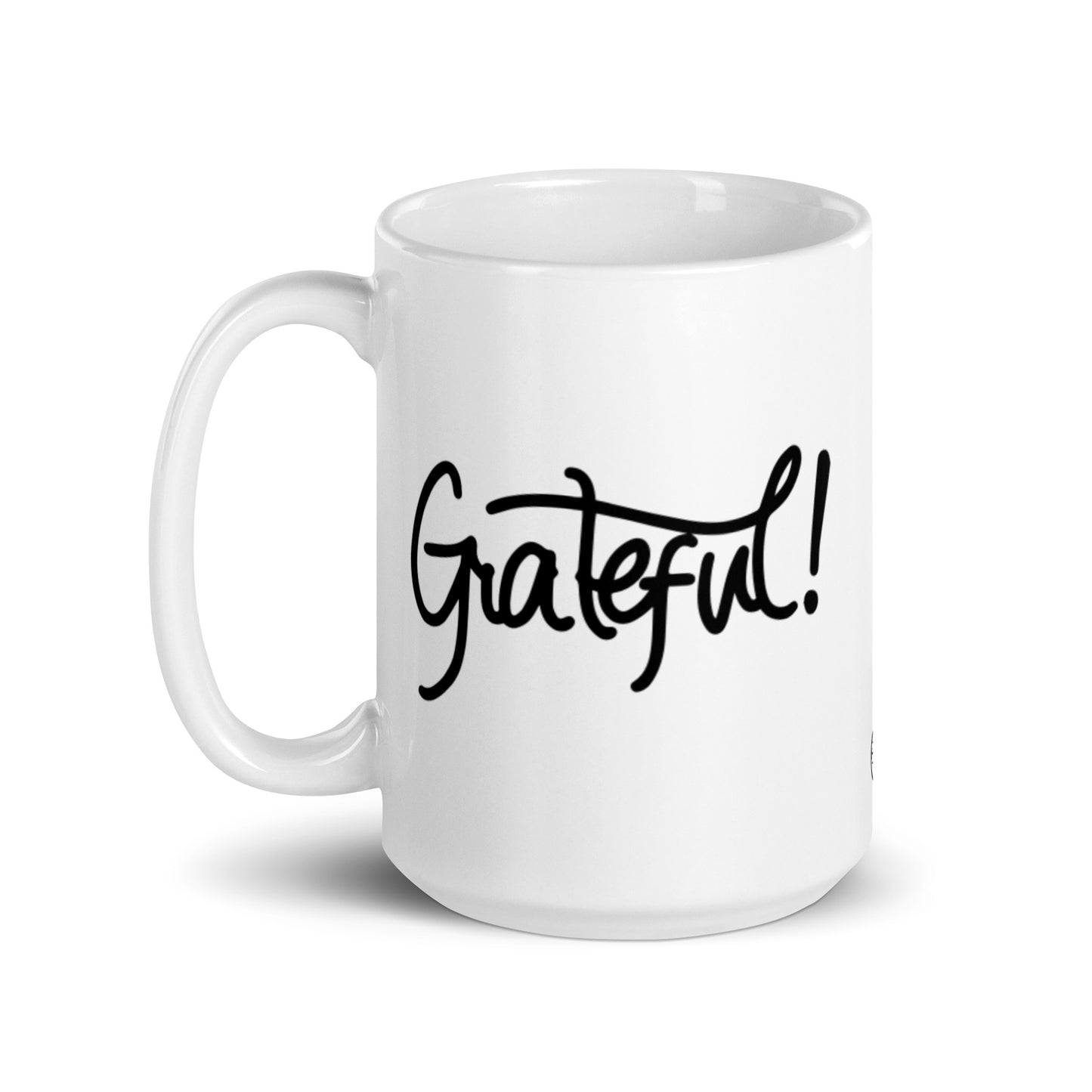 Grateful White Glossy Mug