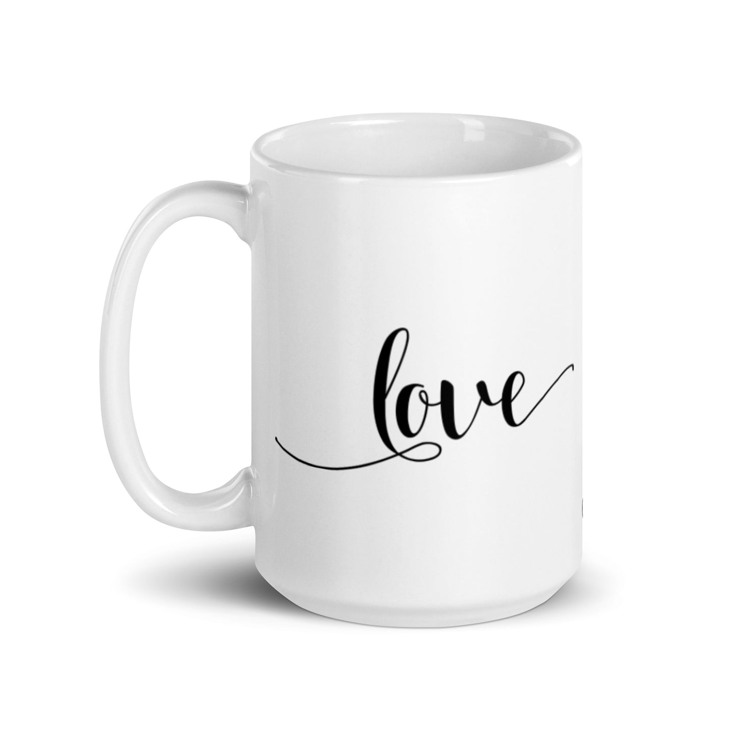 Love White Glossy Mug