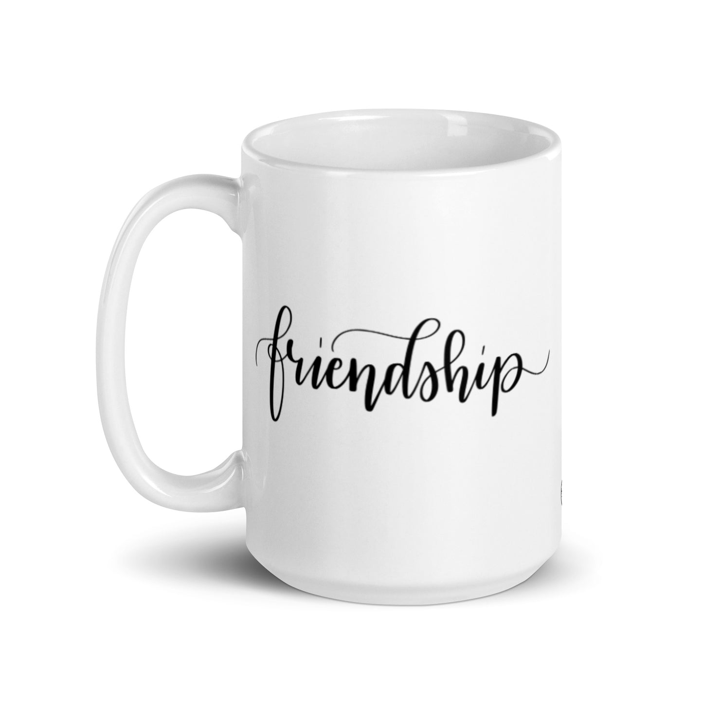 Friendship White Glossy Mug