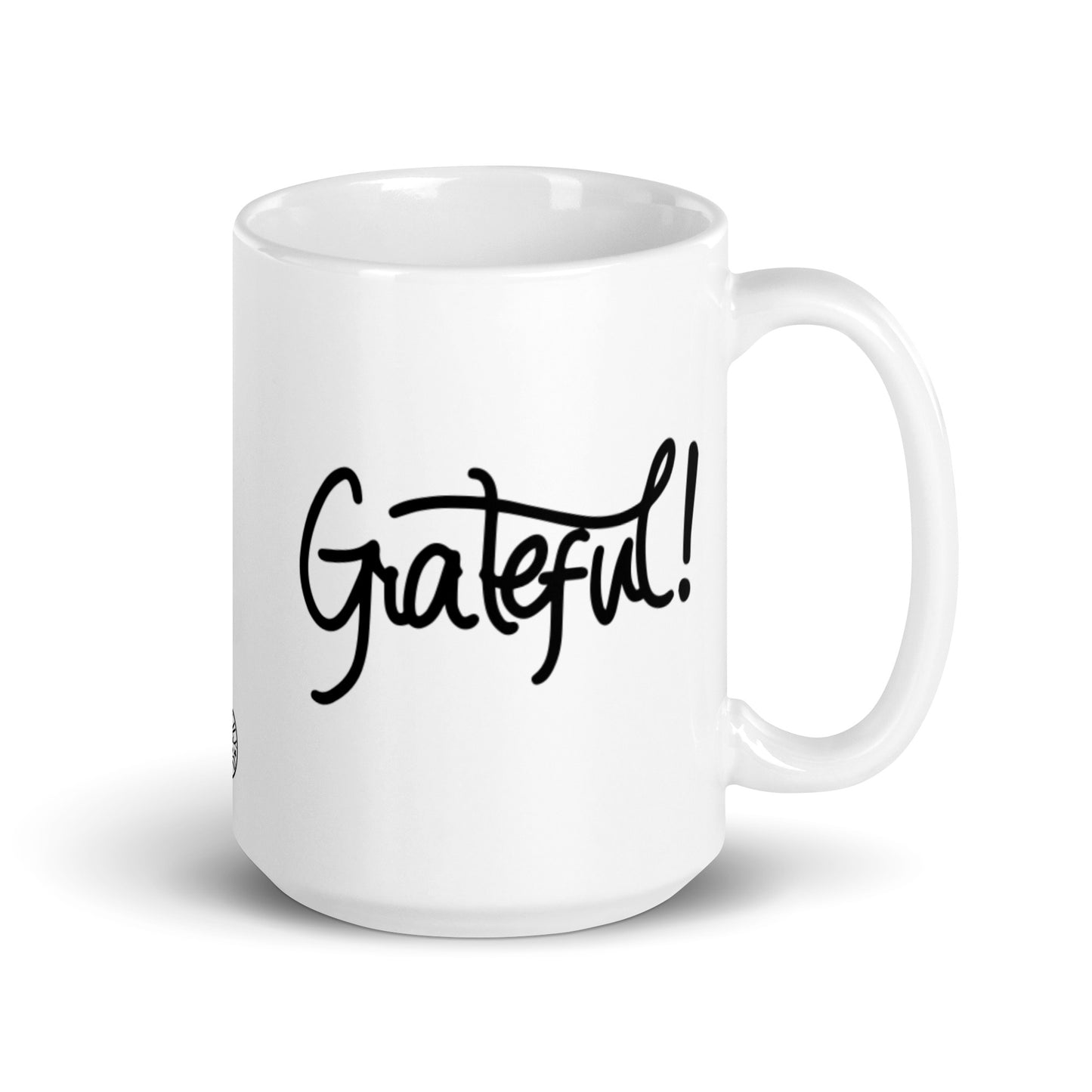 Grateful White Glossy Mug