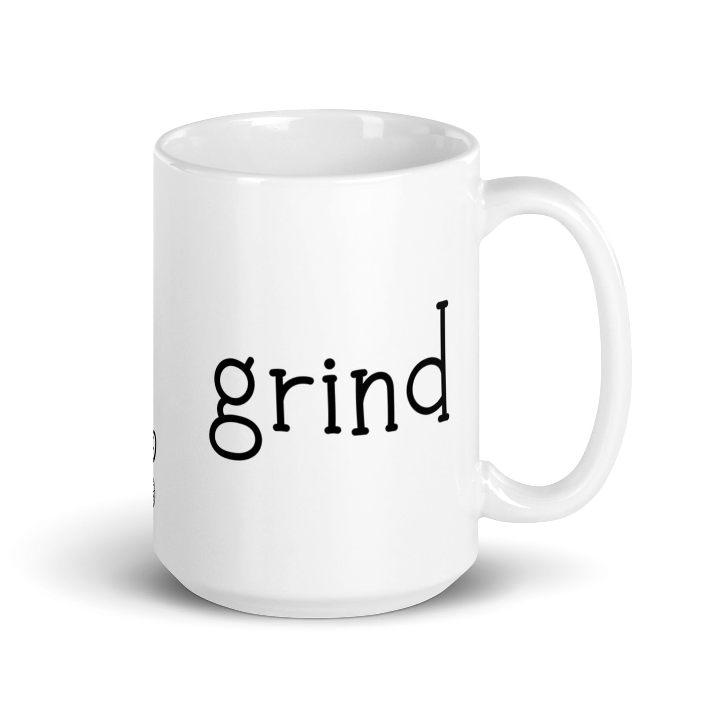 Grind White Glossy Mug