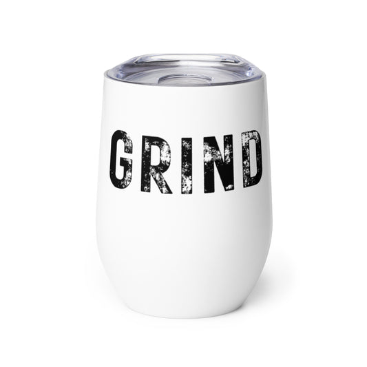 Stamped Grind Wine Tumbler