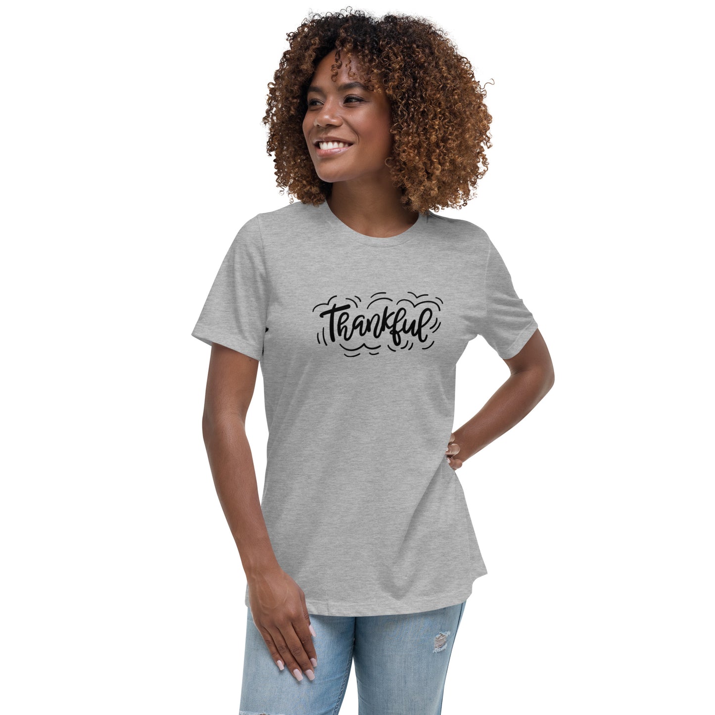 Thankful (black) Women's Relaxed T-Shirt