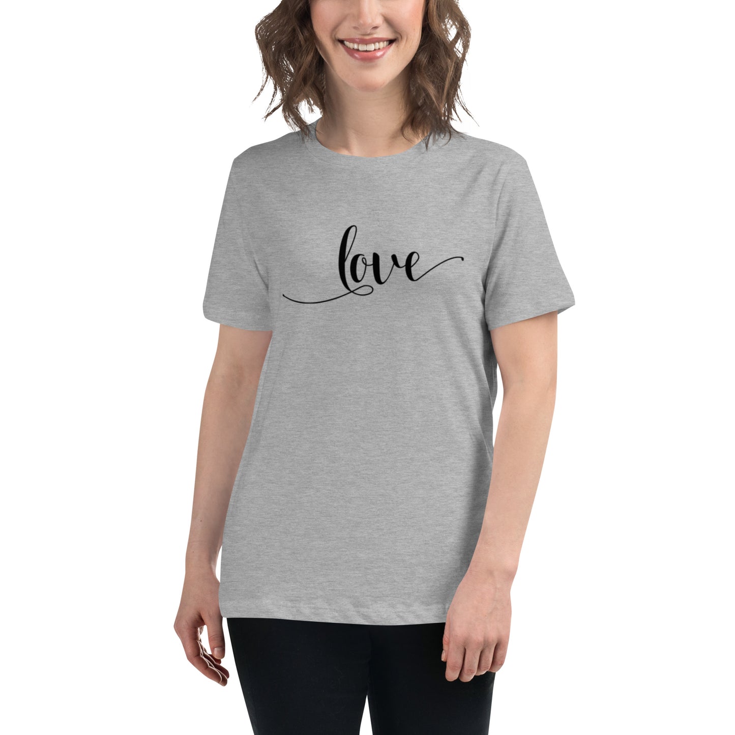 Love (black) Women's Relaxed T-Shirt