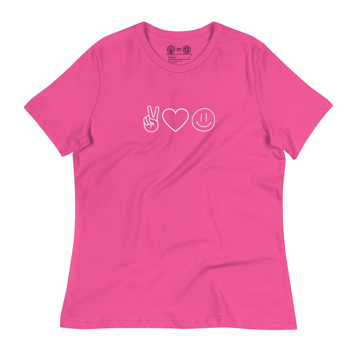 Peace Love Happiness Women's Relaxed T-Shirt