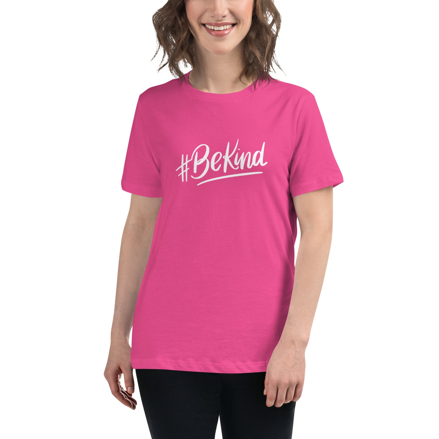 Be Kind (white) Women's Relaxed T-Shirt