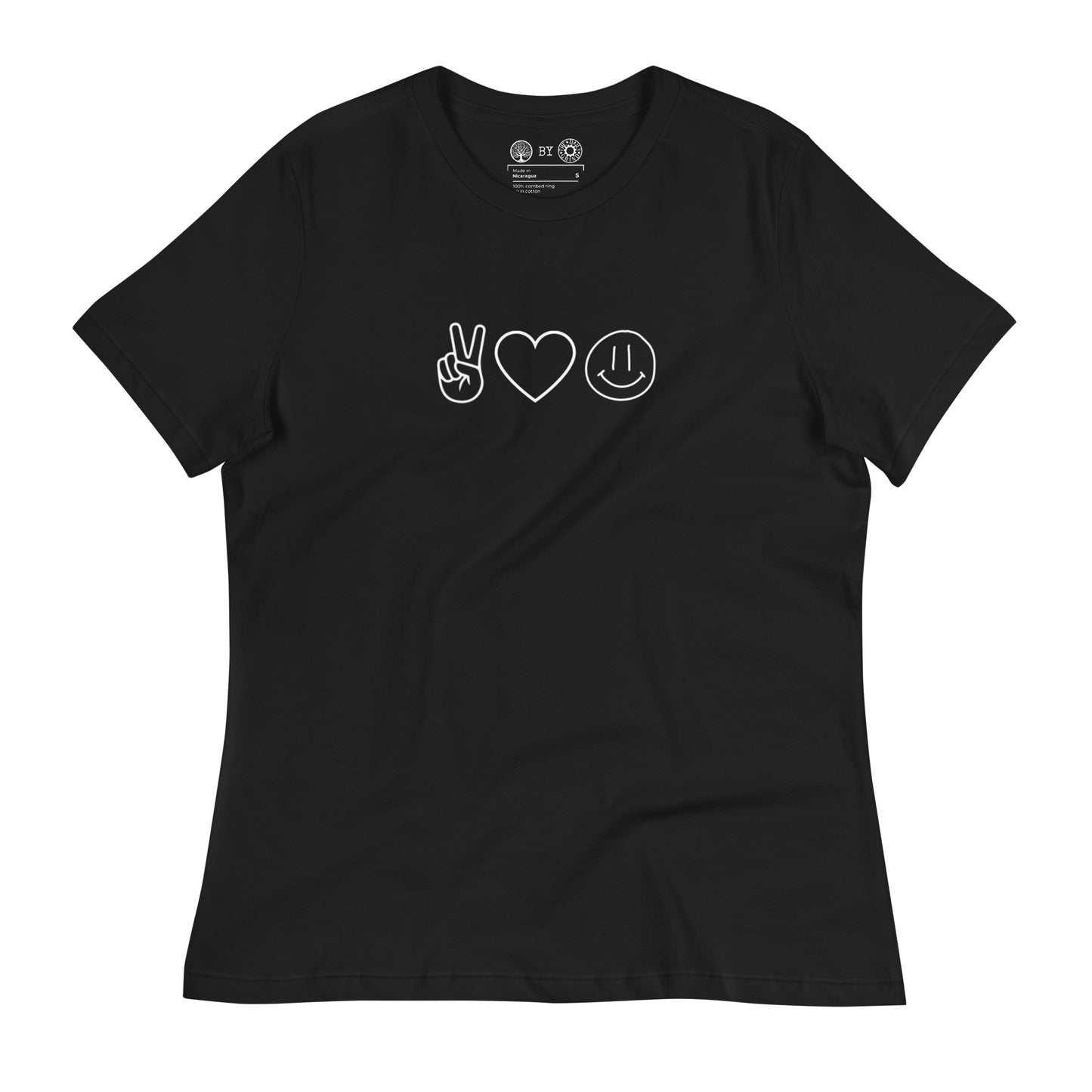 Peace Love Happiness Women's Relaxed T-Shirt