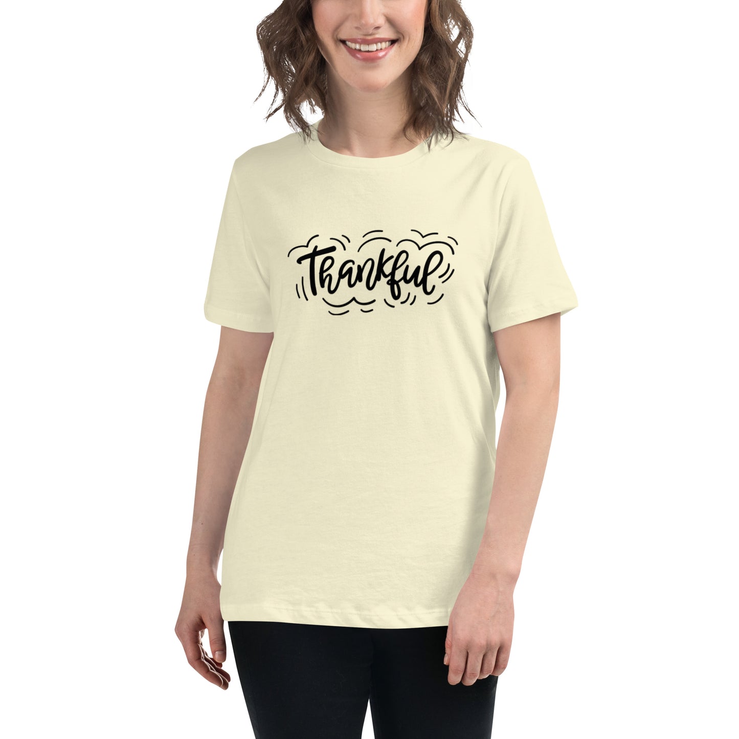 Thankful (black) Women's Relaxed T-Shirt