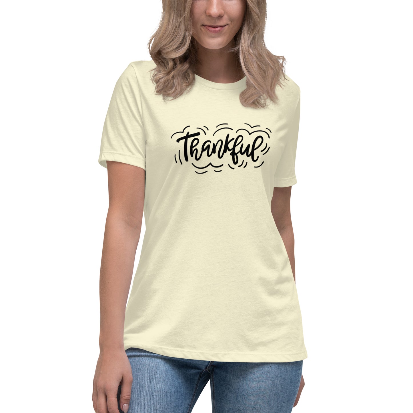 Thankful (black) Women's Relaxed T-Shirt