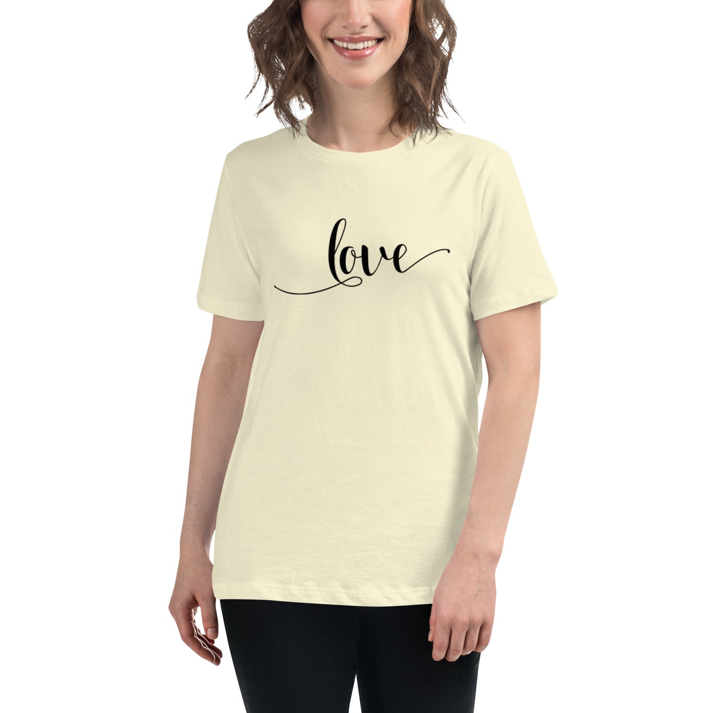 Love (black) Women's Relaxed T-Shirt