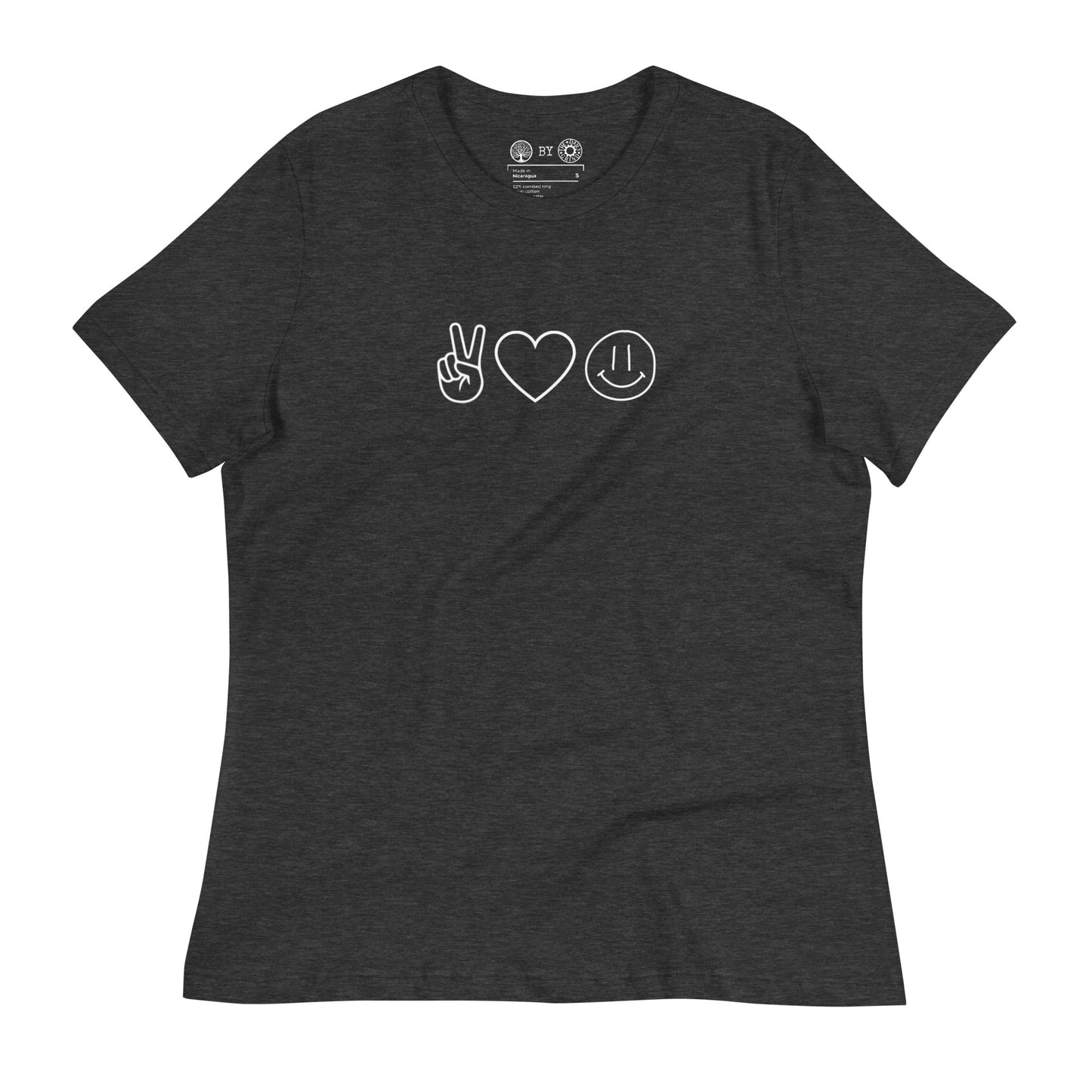 Peace Love Happiness Women's Relaxed T-Shirt