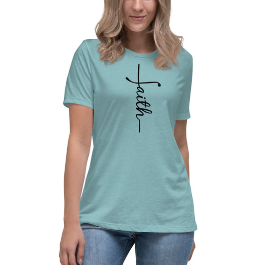 Faith (black) Women's Relaxed T-Shirt