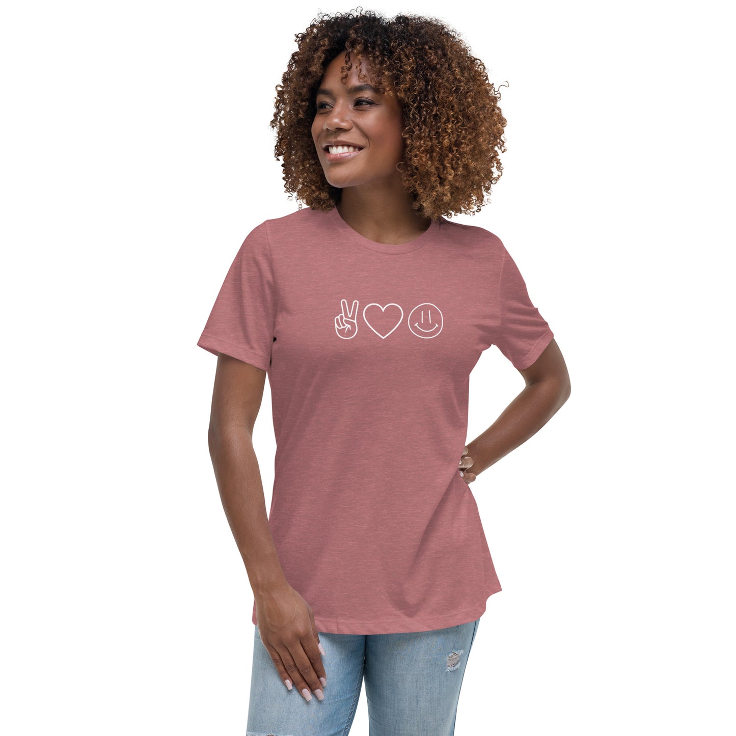 Peace Love Happiness Women's Relaxed T-Shirt