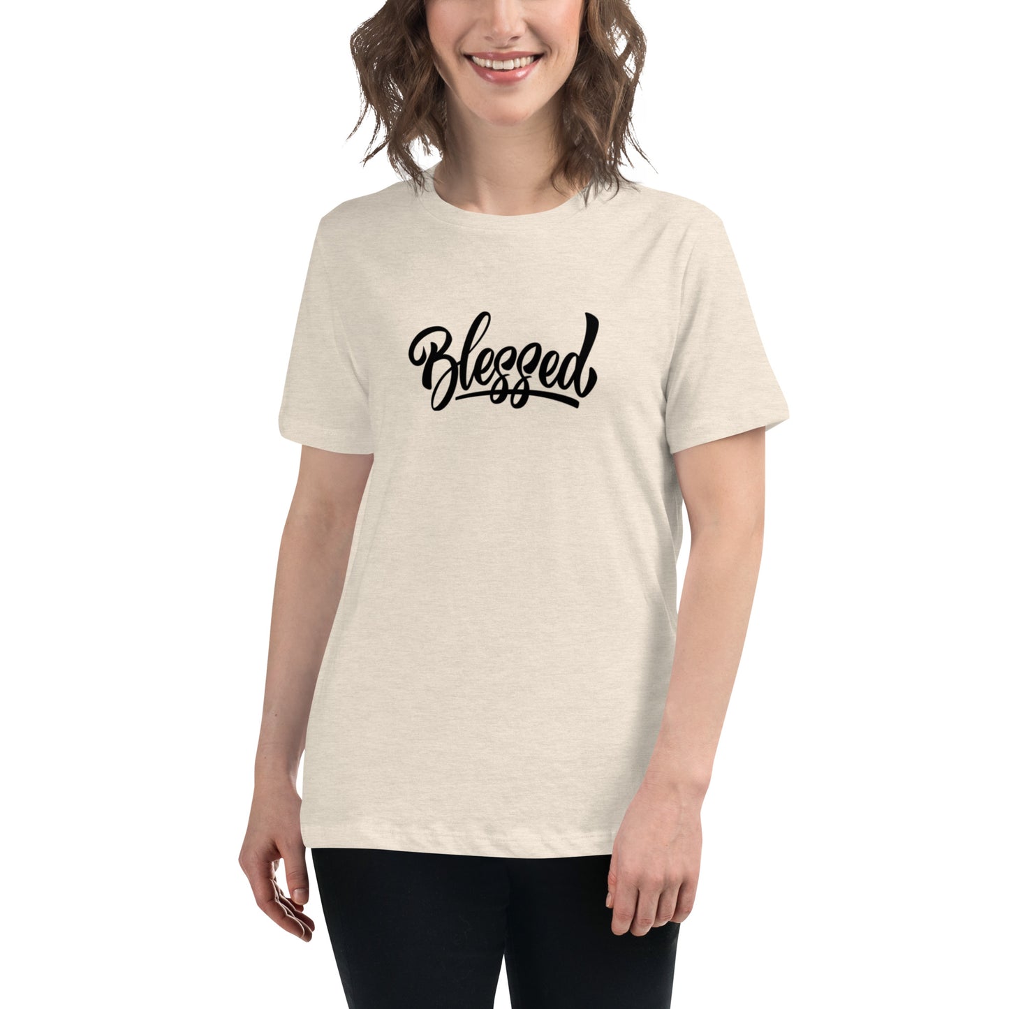 Blessed(black) Women's Relaxed T-Shirt