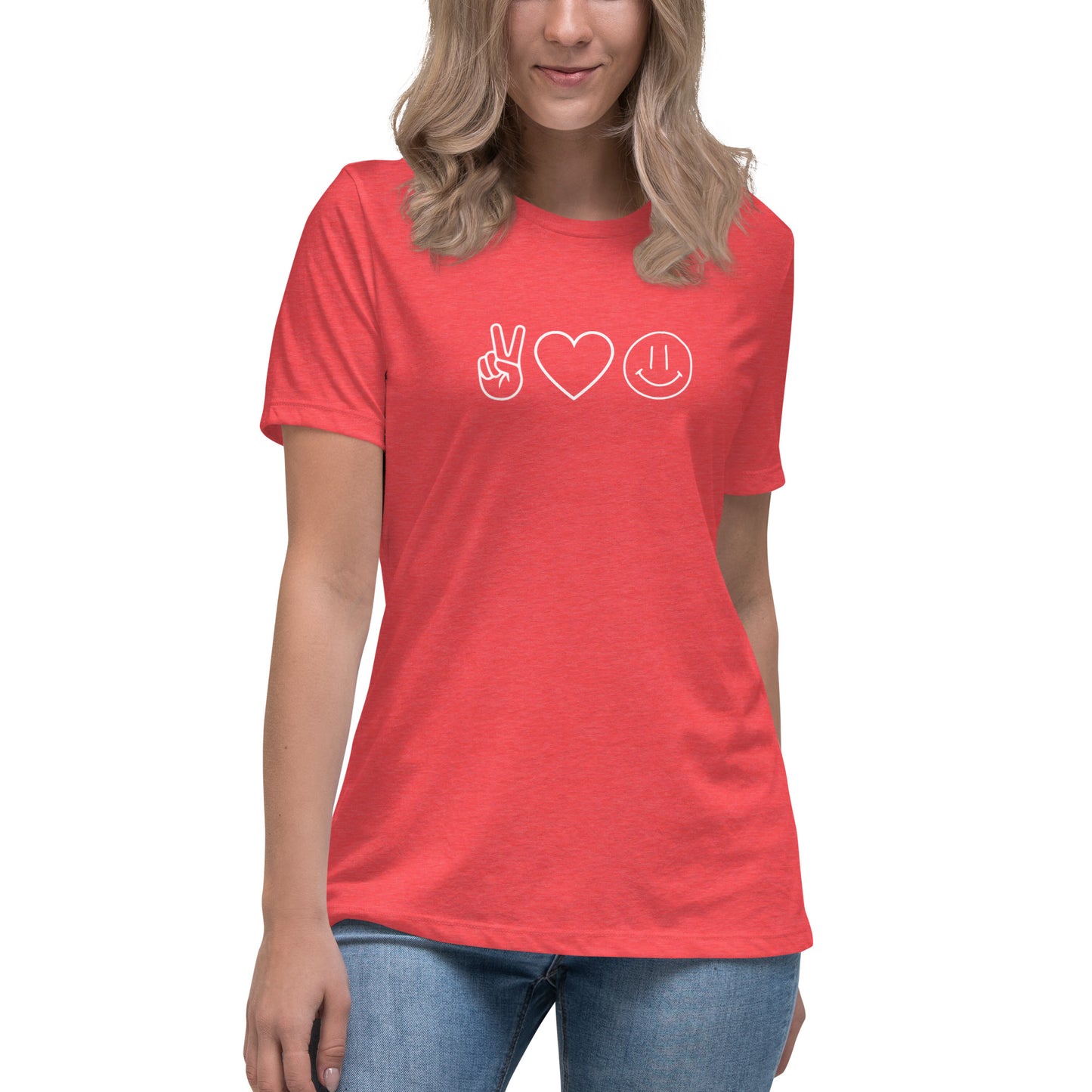 Peace Love Happiness Women's Relaxed T-Shirt