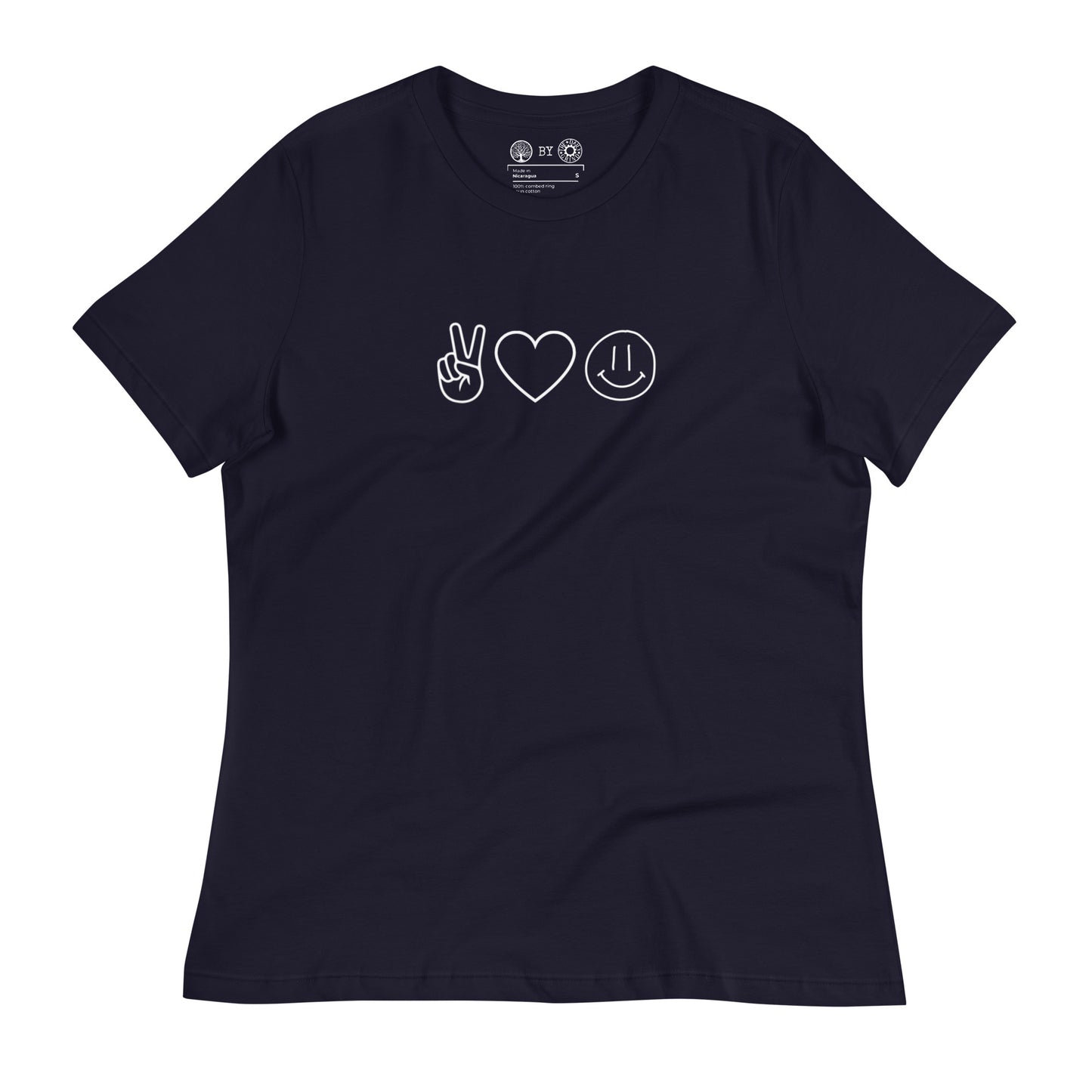 Peace Love Happiness Women's Relaxed T-Shirt