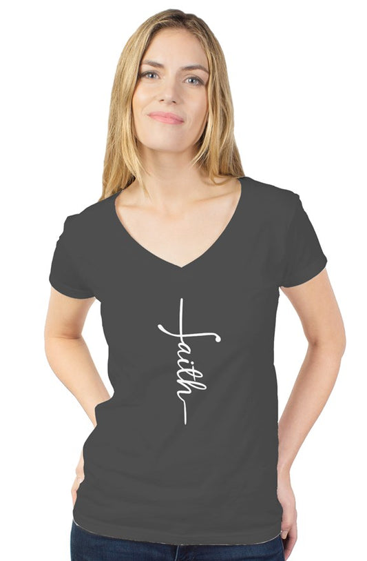 Womens Tultex Faith V-neck