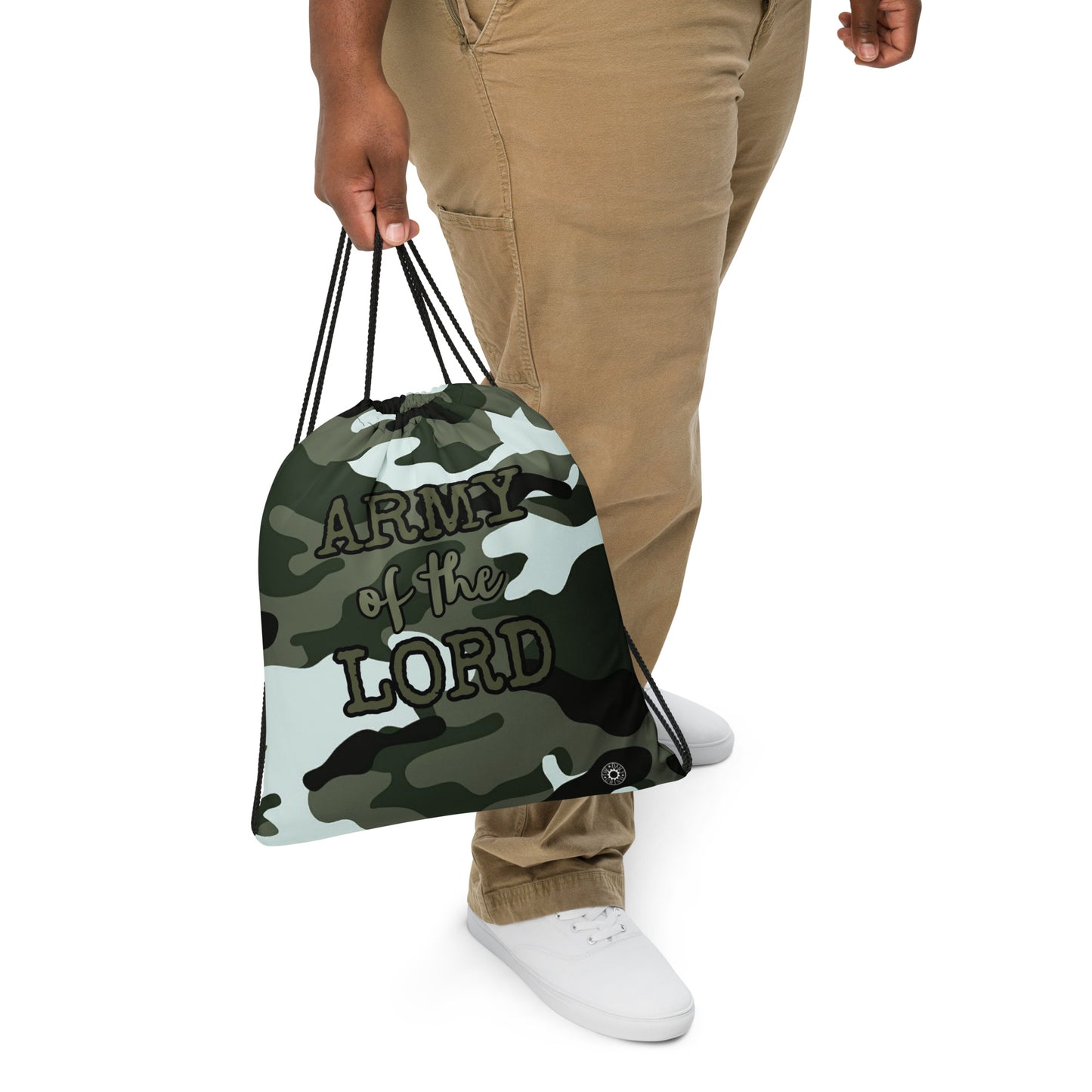 Army of the Lord Drawstring Bag