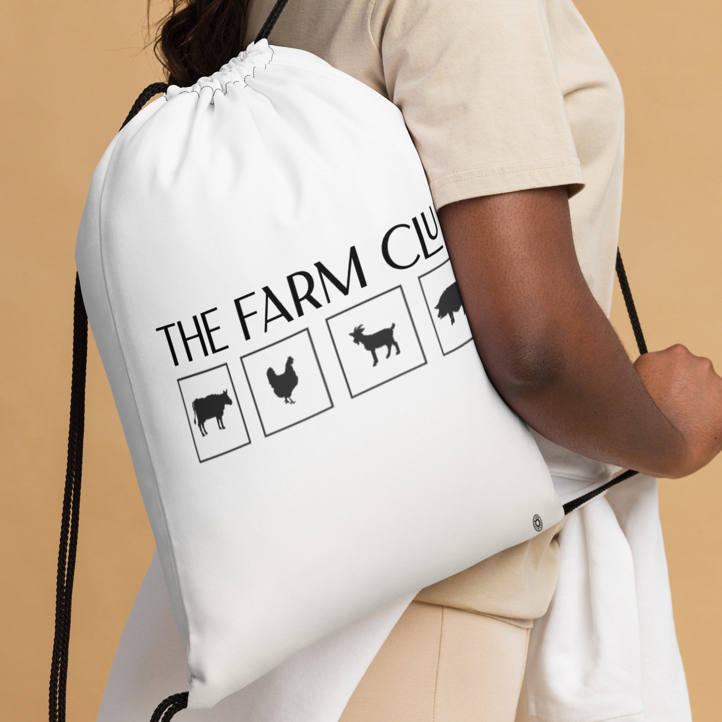 The Farm Club Drawstring Bag