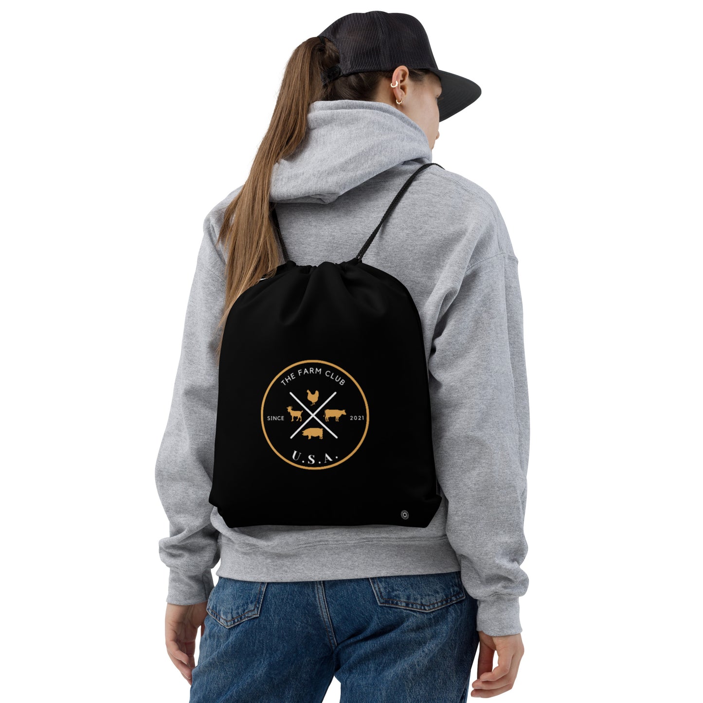 The Farm Club  Drawstring Bag