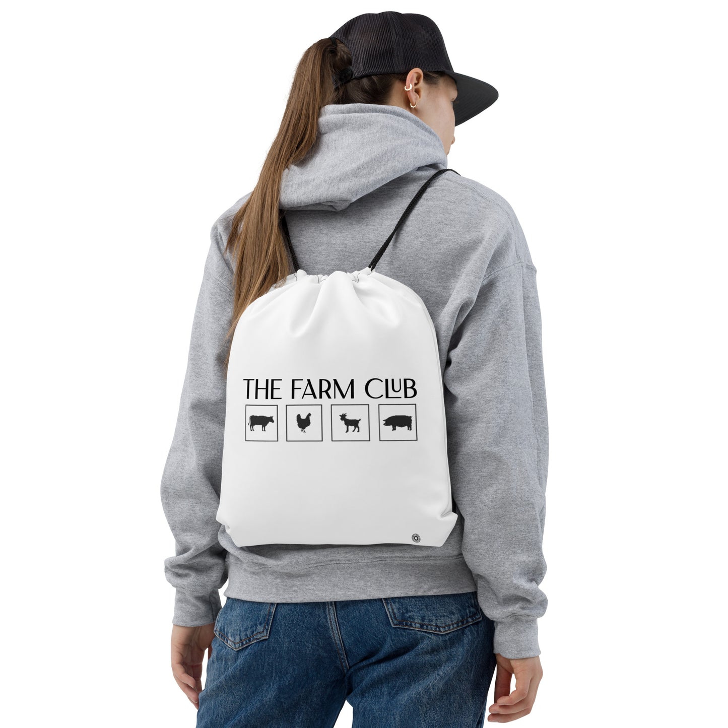 The Farm Club Drawstring Bag