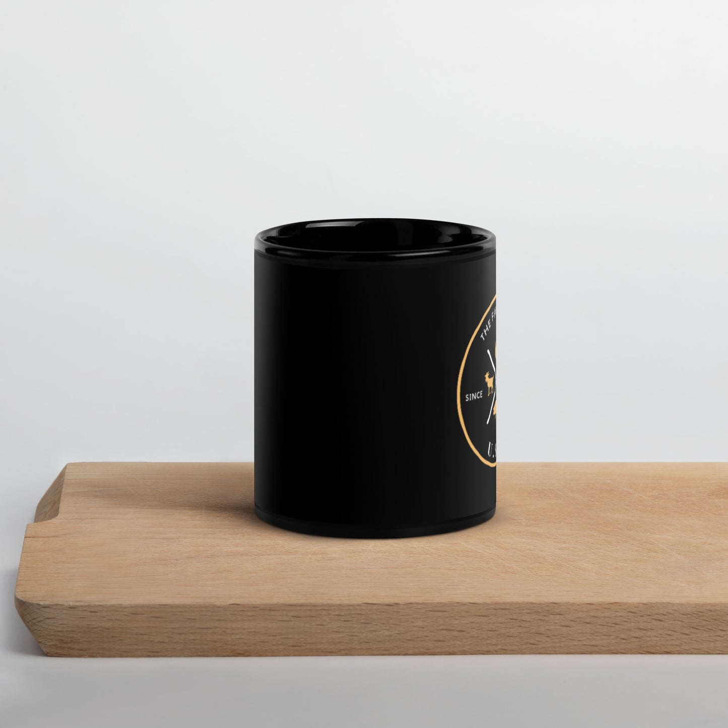 The Farm Club Black Glossy Mug