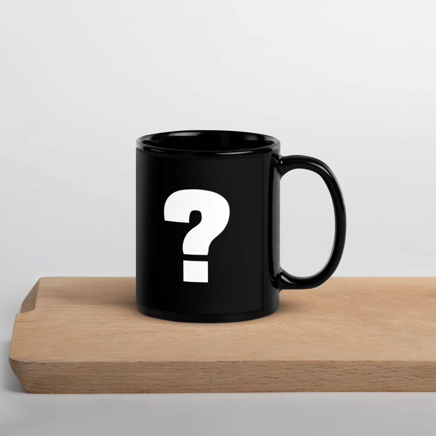 Mystery Black Glossy Mug