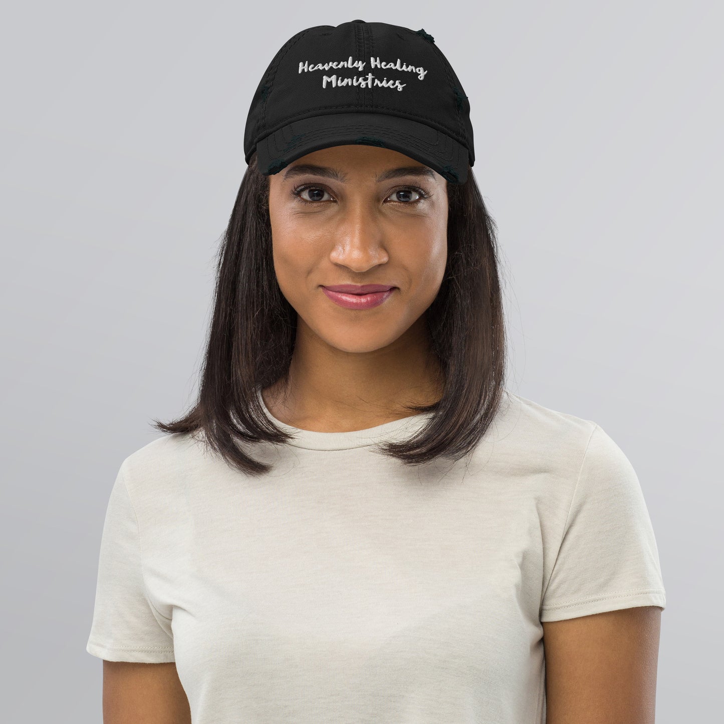 Heavenly Healing Ministries Distressed Dad Hat