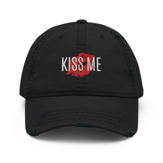 Kiss Me Distressed Dad Hat