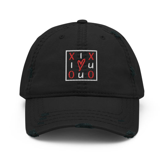 XOXO I Love You Distressed Dad Hat